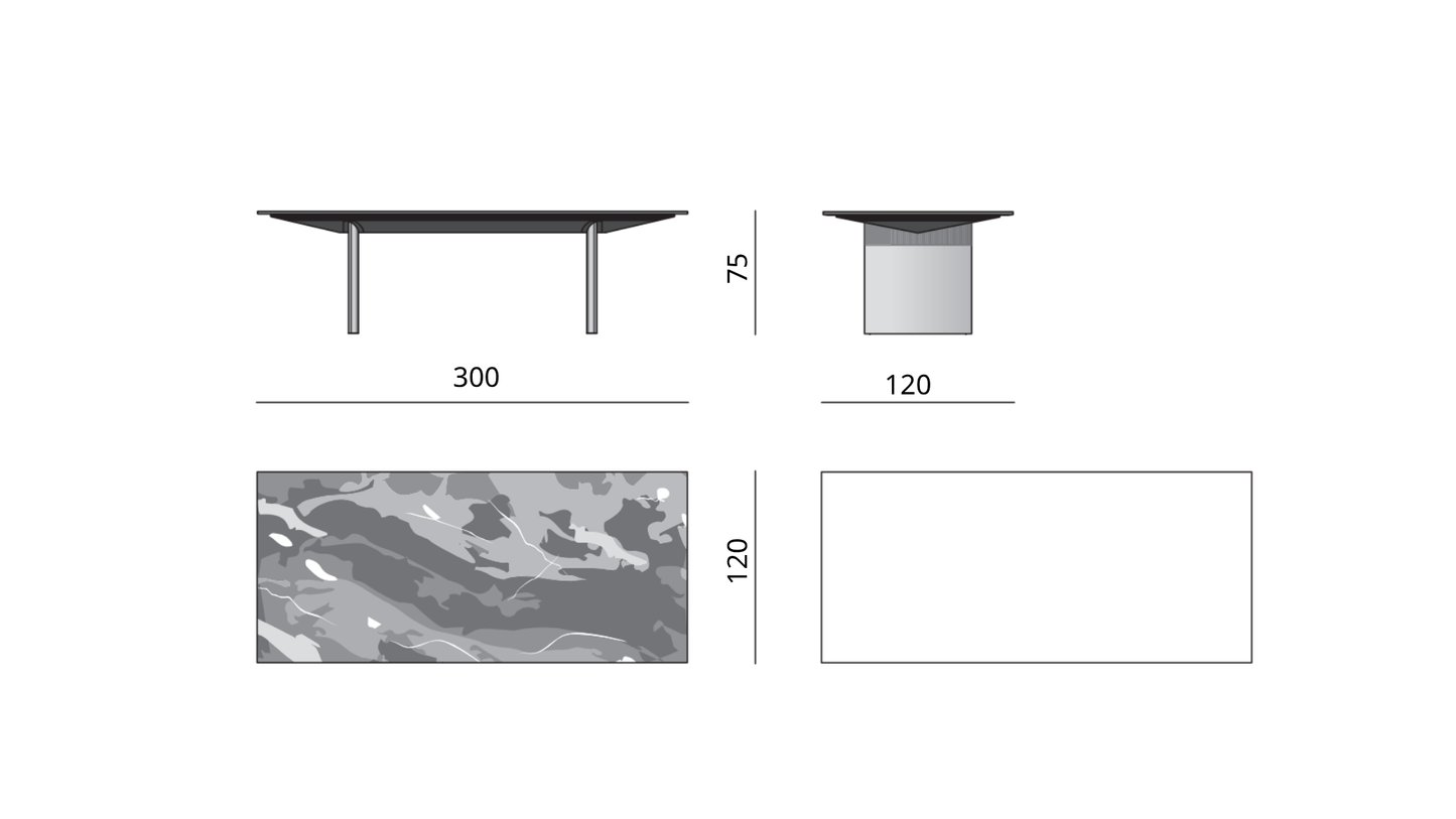 طاولة طعام ماربلو