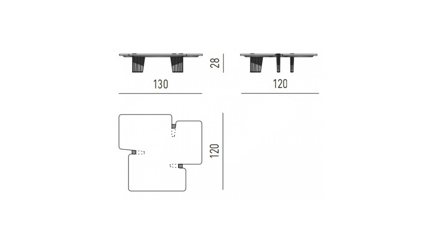 طاولة قهوة فيلورا