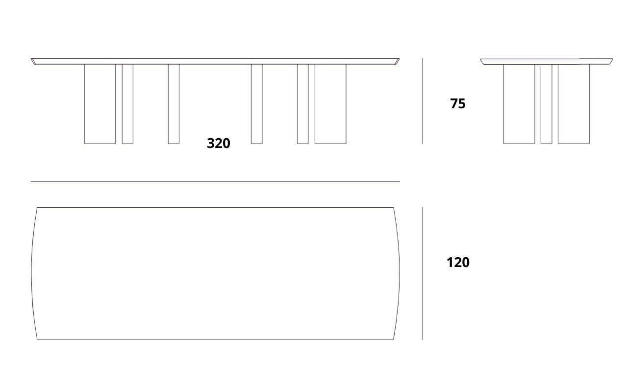 طاولة طعام زينتورا