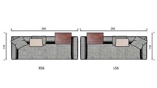 كنب لوسنت مع طاولة جانبية
