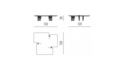 طاولة قهوة فيلورا