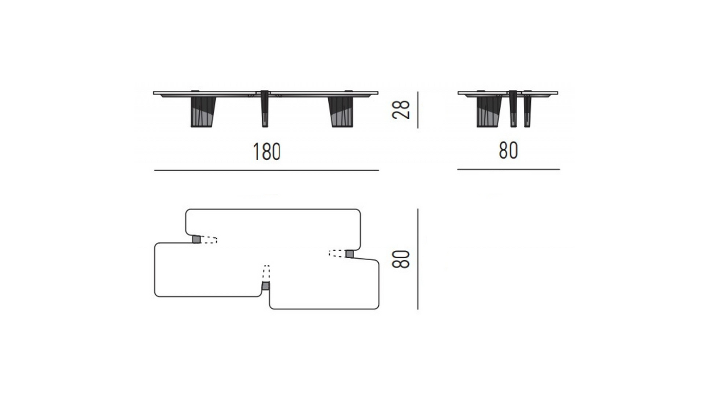 طاولة قهوة فيلورا