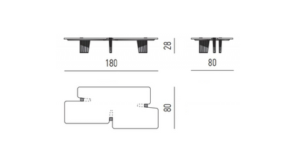 طاولة قهوة فيلورا